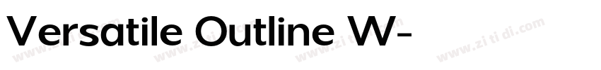 Versatile Outline W字体转换